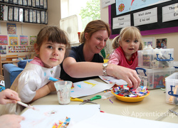 Kinderen van Kinderopvang De Kleine Stad bezoeken Het Koetshuis